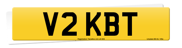 Registration number V2 KBT